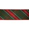 LaRibbons 4" - 2 1/2" Wired Dupioni Ribbon | Red/Dark Green Plaid Bias Cut Double-Fused Red Backing | 5 Yard Roll
